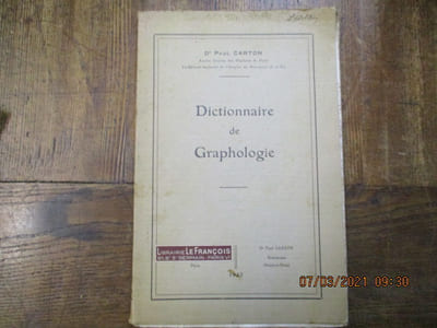 Dictionnaire de graphologie.