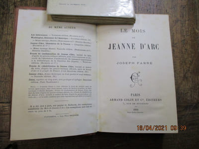 Le mois de Jeanne d'Arc.