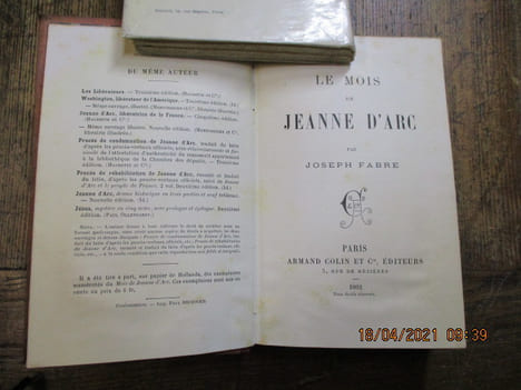 Le mois de Jeanne d'Arc.. FABRE (Joseph)
