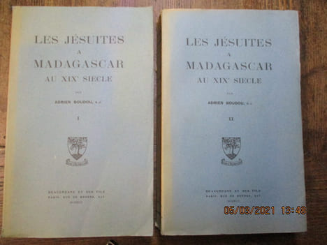 Les jésuites à Madagascar au XIX° siècle.. BOUDOU (Adrien)