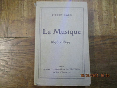 La musique 1898-1899.