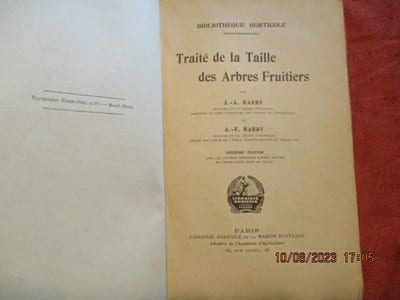 Traité de la taille des arbres fruitiers.