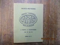 Blocs-moteurs AMC Série B. C. 125 et 150 CC, 4 temps à culbuteurs.