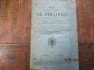 Cours théorique et pratique de pédagogie. Introduction par J. J. Rapet. Nouvelle édition revue et corrigée. . CHARBONNEAU (Michel)