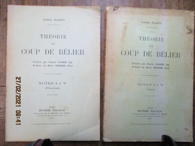 Théorie du coup de bélier. Traduit par Daniel Gaden. Préface de René Neeser.