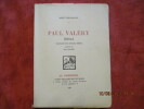 Paul Valéry. Essai.. FERNANDAT (René)