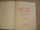 Ambiances populaires de Paris. Préface de Pierre Mac Orlan.. LAGACHE (Pierre)