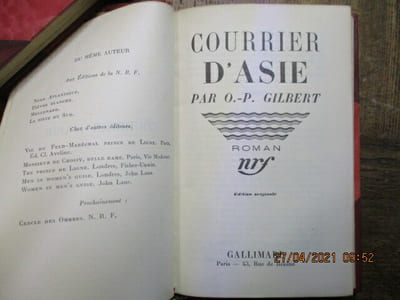 Courrier d'Asie.