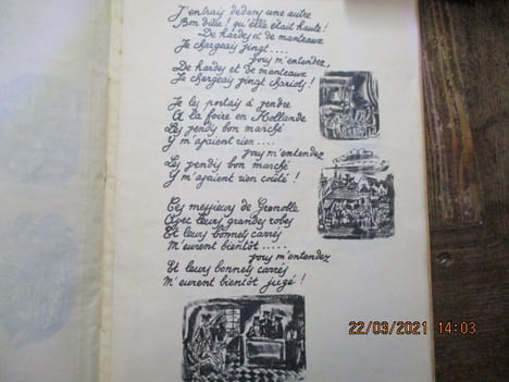 Dix vieilles Chansons. Illustrées par Hermine-David. Recueillies par Jean Guignebert.. undefined