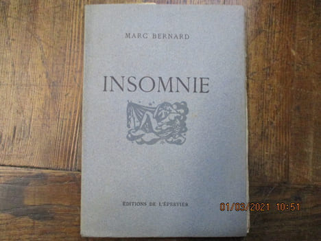 Insommnie.. BERNARD (Marc)
