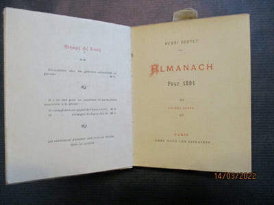 Almanach pour 1891.