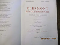 Clermont révolutionnaire. Journal dun bourgeois (1790-1800).