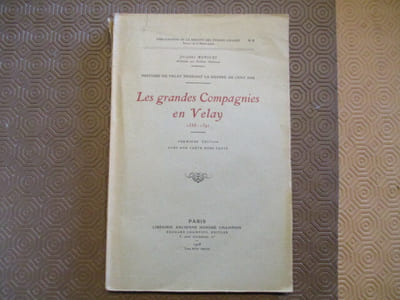 Les grandes compagnies en Velay, 1358-1392.