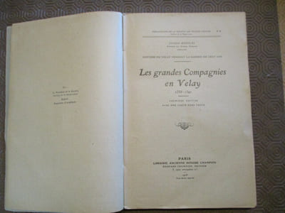 Les grandes compagnies en Velay, 1358-1392.
