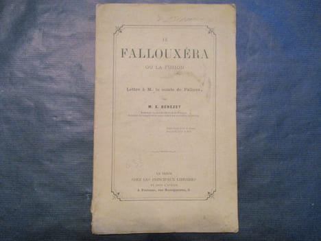 Le Fallouxéra ou la fusion. Lettre à Monsieur le comte de Falloux.. BENEZET 5E.)