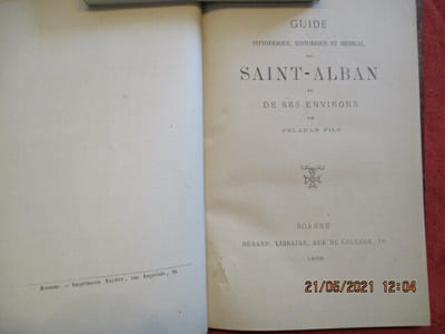 Guide pittoresque, historique et médical de Saint-Alban et de ses environs.