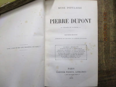 Chants et poésies.