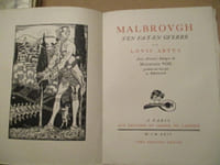 Malbrough s'en va-t-en guerre. Avec diverses images de Maximilien Vox gravées sur bois par L. Bertault.