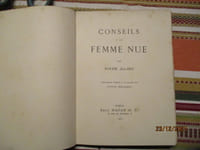 Conseils à la femme nue.