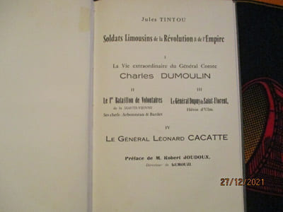 Soldats limousins de la Révolution et de l'Empire. Préface de Robert Joudoux.