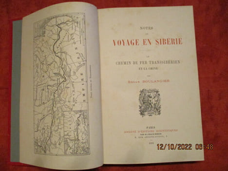 Notes D'un Voyage En Sibérie - Le Chemin De Fer Transsibériien et La Chine.. BOULANGIER (Edgar)