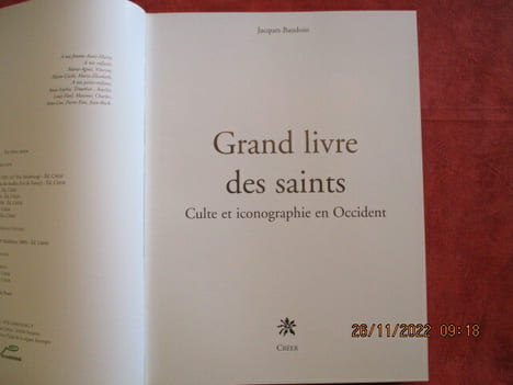Grand livre des saints. Culte et iconographie en Occident.. BAUDOIN (Jacques)