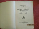 Oeuvres poétiques en patois dAuvergne publiés par J COUDERT et B PETIOT. . JARSAILLON (Jacques) 