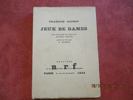 Jeux de dames.. GACHOT (François)