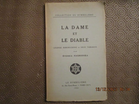 La Dame et le Diable. Légende rosicrucienne en deux tableaux.. NAGRODSKA (Evdokia)