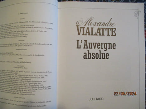 L'auvergne absolue.. VIALATTE (Alexandre)