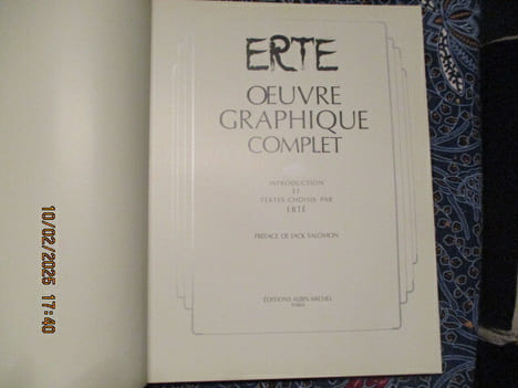 Erte. Oeuvre graphique complet. Préface de Jack Salomon.. ERTE (Romain de Tirtoff)