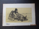 Lithographie sans titre (le calvaire de la Serbie).. STEINLEN
