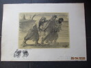 Lithographie sans titre (les trois compagnons).. STEINLEN