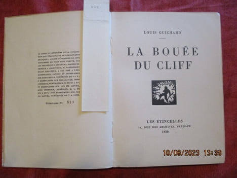 La bouée du cliff.. GUICHARD (Louis)
