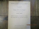 Mission d'étude des structures agraires dans le dus Dahomey. Février à novembre 1961. Et "Rapport annexe, budget familial et emploi du temps des ...