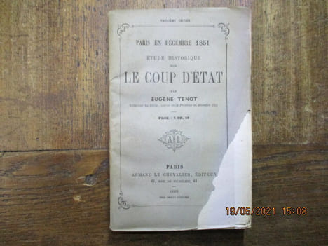 Paris en décembre 1851 - Étude historique sur le coup d'état.. TENOT (Eugène)
