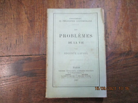 Les problèmes de la vie.. LAUGEL (Auguste)