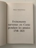 Evénements survenus en Corse pendant ldes années 1748-1821. Vincentelli, Michel