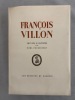 Oeuvres illustrées par Noël Feuerstein. Villon, François