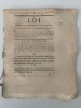 Loi relative au complément du Code monétaire. Du 7 Septembre 1792, l'an quatrième de la Liberté. 