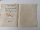 Décret de la Convention Nationale, Du 30 Mai 1793, l'an second de la république Françoise, Relatif aux frais de fabrication des Espèces monnoyées. 