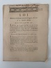 Loi Relative à la menue monnoie d'argent, décrétée le 11 Janvier dernier. Donnée à Paris, le 28 Juillet 1791. 