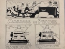 Dessin original monogrammé 'Mariage de Prince'. Hellé, André