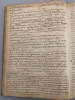 Manuscript; Important document sur l'import/export et le commerce de tissus début du 18ème siècle. 