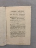 Observations sur la Culture de divers Arbres, Arbustes et Plantes. Arrête du Préfet du Département de la Drome. Du 5 vendémiaire, an 12. 
