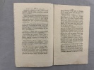 Observations sur la Culture de divers Arbres, Arbustes et Plantes. Arrête du Préfet du Département de la Drome. Du 5 vendémiaire, an 12. 