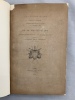 Procès-verbal de l'Audience solennelle de Rentrée le 3 novembre 1869 de la Magistrature et de quelques Réformes relatives à l'Organisation Judiciaire. ...