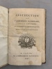 Instruction de l'Assemblée Nationale, sur les Fonctions des Assemblées Administratives. Du 12 Août 1790. 