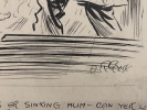 Original drawing "Old Lady and Seaman'. Cane, A.R.