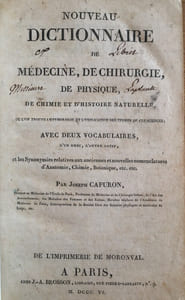 Nouveau dictionnaire de médecine, de chirurgie, de physique, de chimie et d'histoire naturelle